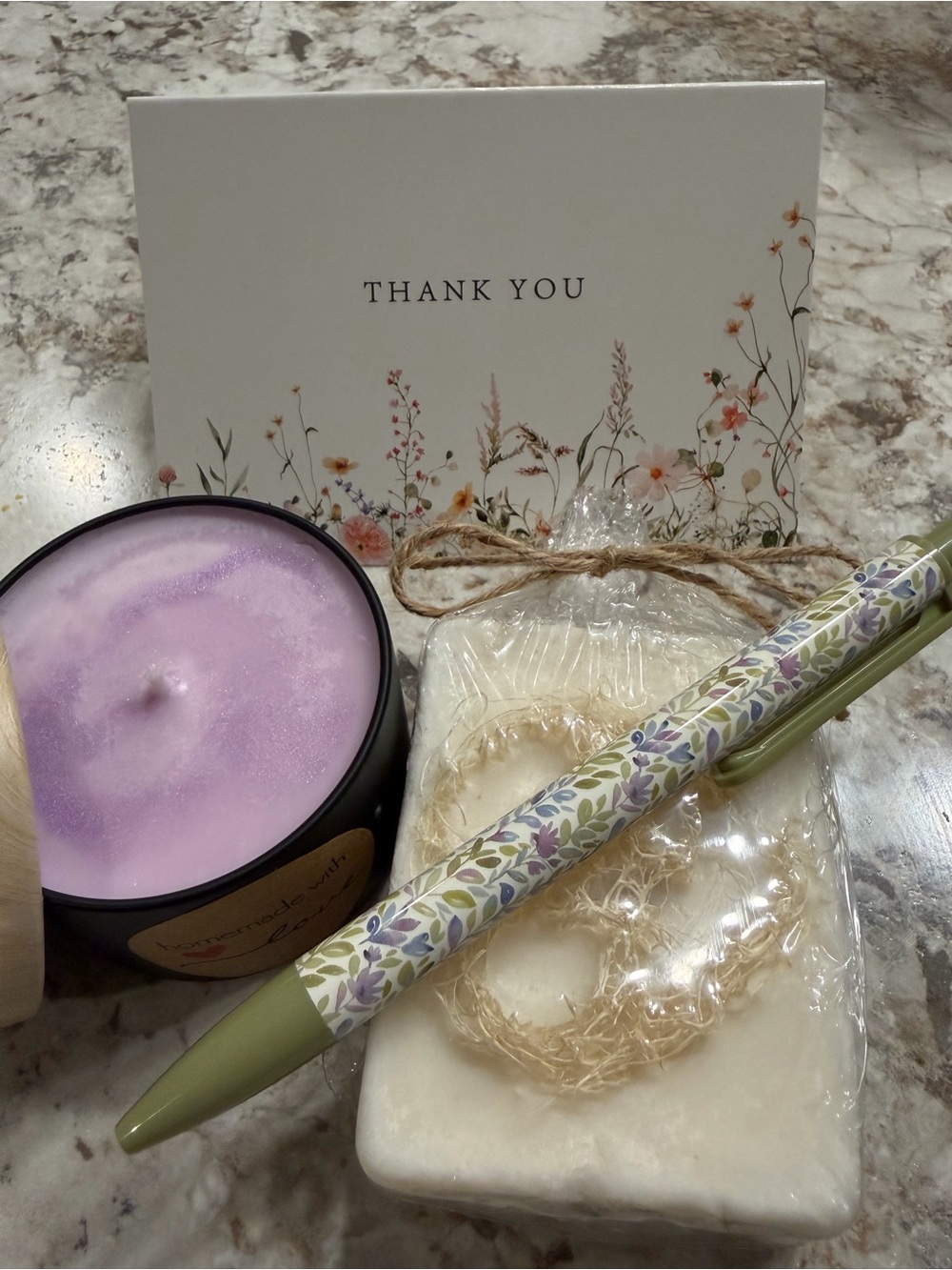 Goat milk luffa soap - homemade gift set
